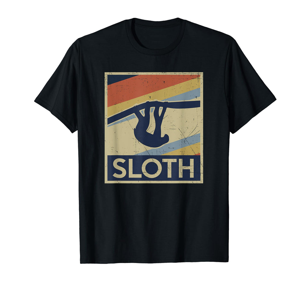 Sloth Funny Lazy Distressed T-Shirt - Custom Art Print Unisex - T-Shirt, Sweatshirt, Hoodie