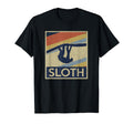 Sloth Funny Lazy Distressed T-Shirt - Custom Art Print Unisex - T-Shirt, Sweatshirt, Hoodie