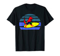 T Rex Dinosaur Surfboard Sunset Funny T-Shirt - Unique Graphic Men Women - T-Shirt, Sweatshirt, Hoodie