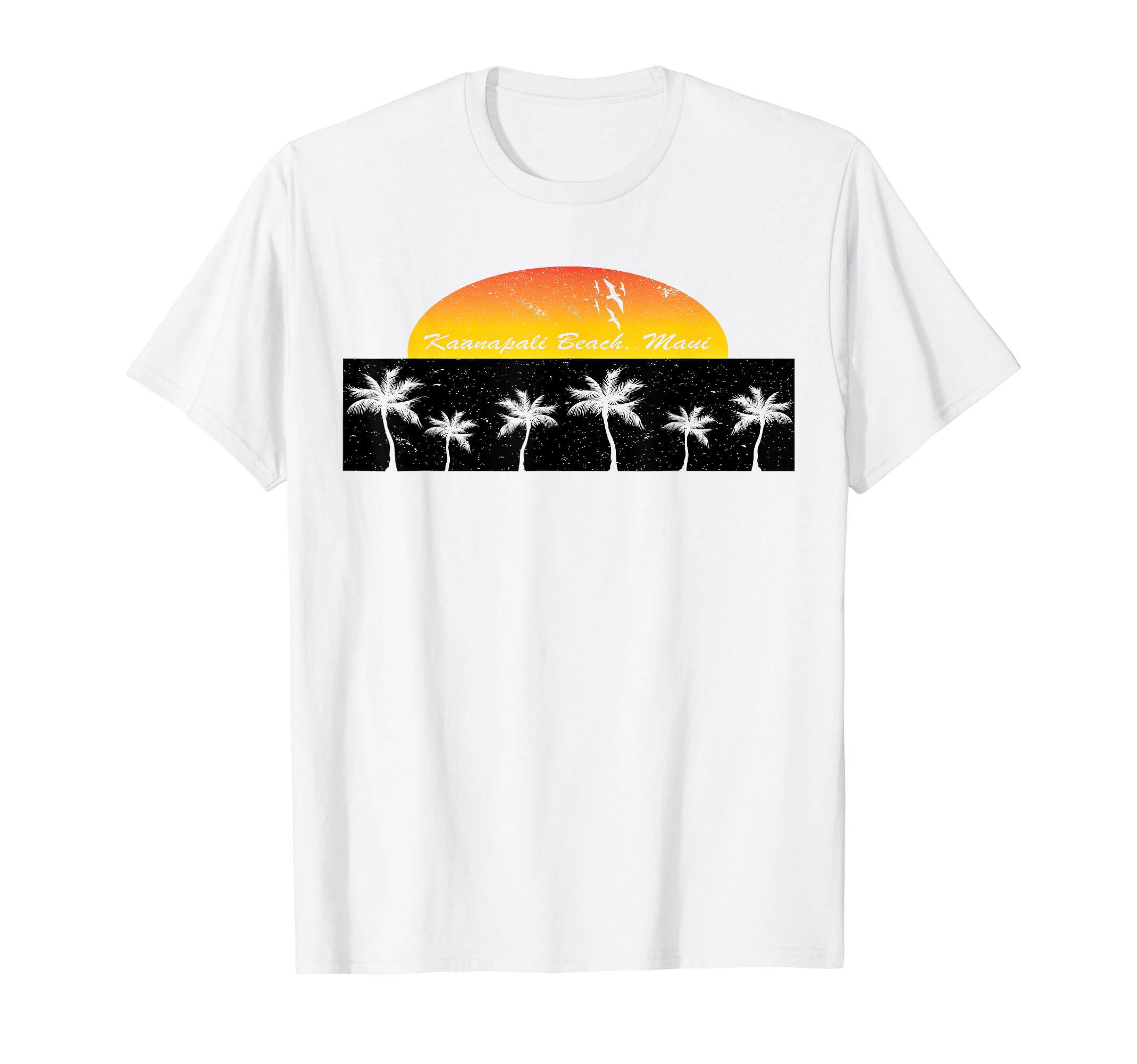 Kaanapali Beach Maui Sunset Beach T-Shirt - Unique Graphic Men Women - T-Shirt, Sweatshirt, Hoodie