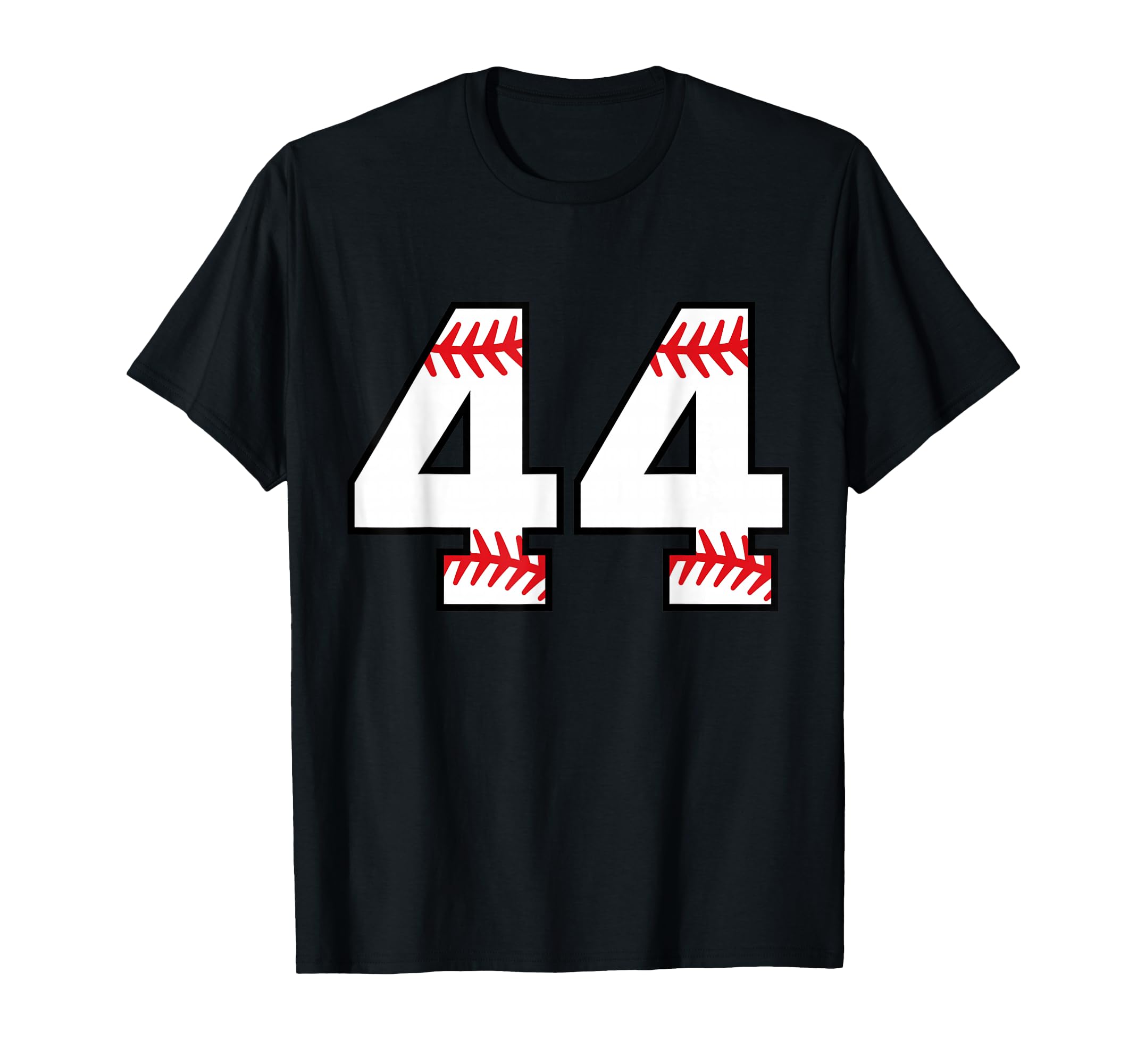 Number 44 Baseball Softball T-Shirt - Fun Novelty Design for Adults - T-Shirt, Sweatshirt, Hoodie