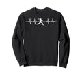 Baseball Player Heartbeat Coach Sweatshirt - Minimalist Print for Adults - T-Shirt, Sweatshirt, Hoodie