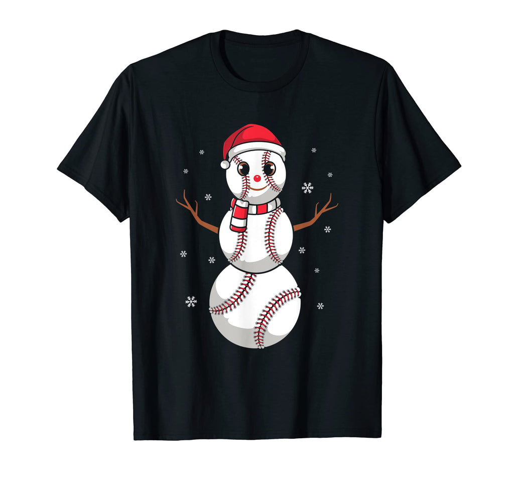 Family Funny Baseball Sports Santa Hat T-Shirt - Minimalist Print Unisex - T-Shirt, Sweatshirt, Hoodie