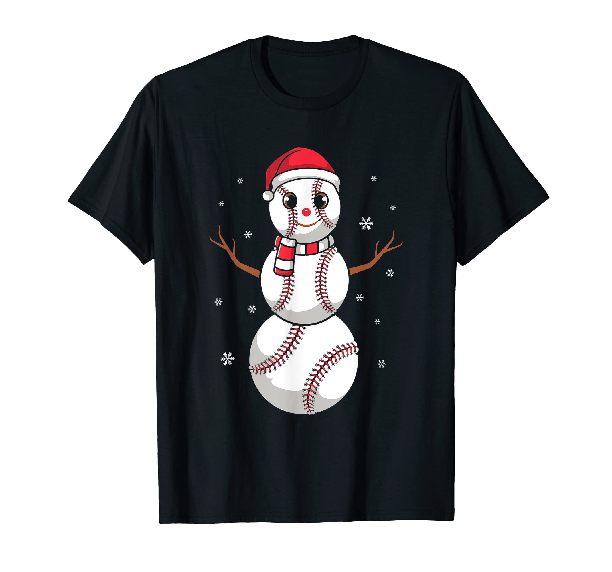 Family Funny Baseball Sports Santa Hat T-Shirt - Minimalist Print Unisex - T-Shirt, Sweatshirt, Hoodie
