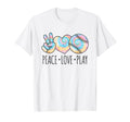 Tie Dye Softball Teen Peace Love Play T-Shirt - Streetwear Style Unisex - T-Shirt, Sweatshirt, Hoodie