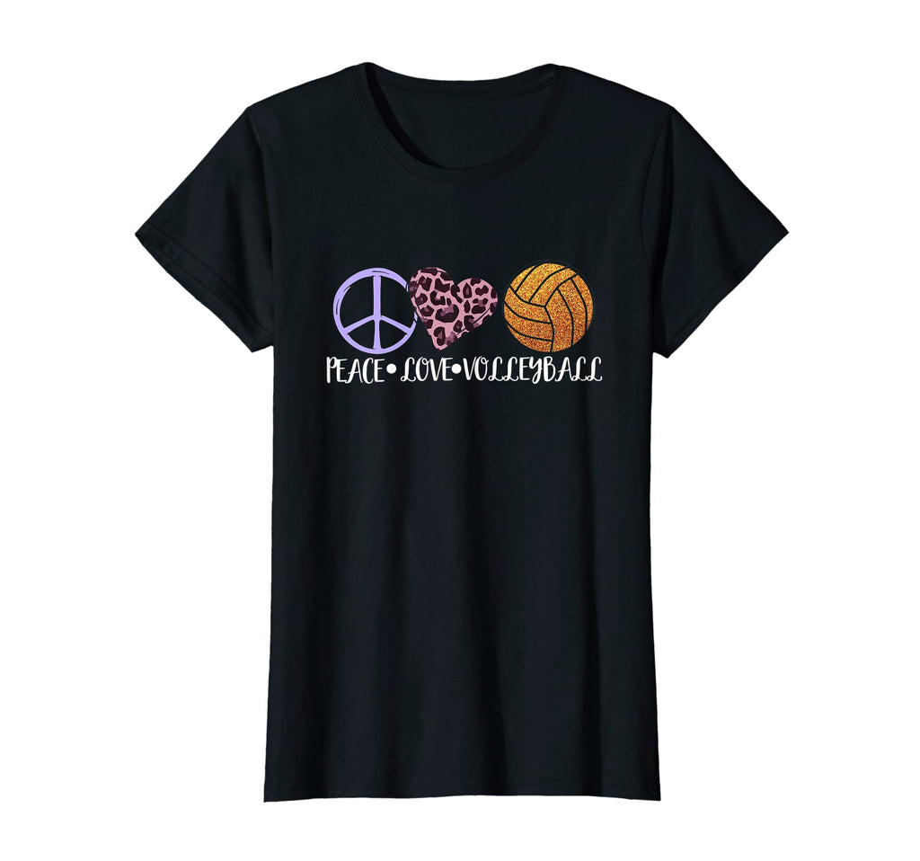 Volleyball Lover Fun Peace Love T-Shirt - Graphic Print Men Women - T-Shirt, Sweatshirt, Hoodie