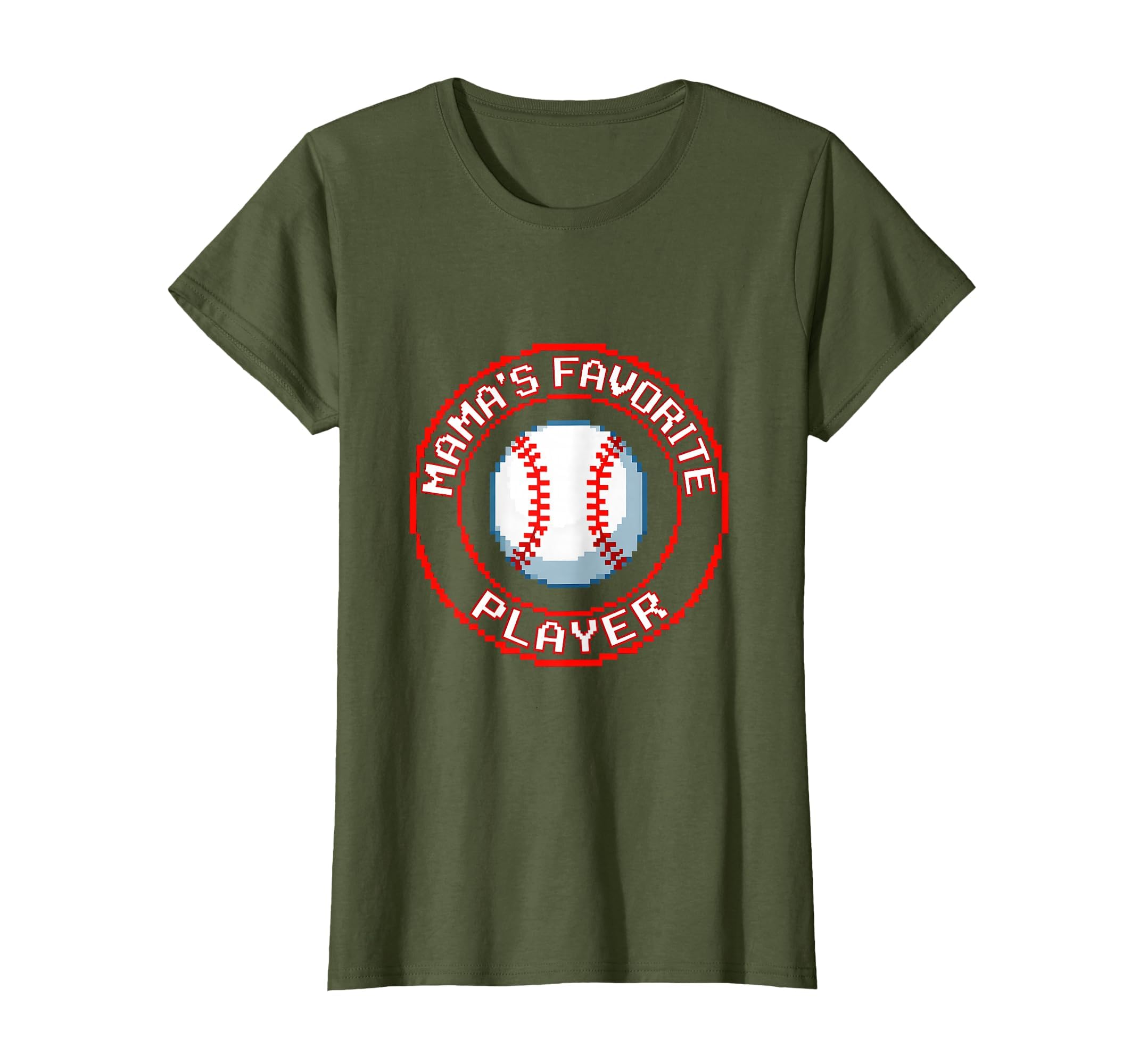 Mamas Favorite Player Baseball Mom T-Shirt - Aesthetic Graphic for Adults - T-Shirt, Sweatshirt, Hoodie