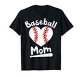Baseball Mom Funny Heart Present T-Shirt - Aesthetic Graphic for Adults - T-Shirt, Sweatshirt, Hoodie