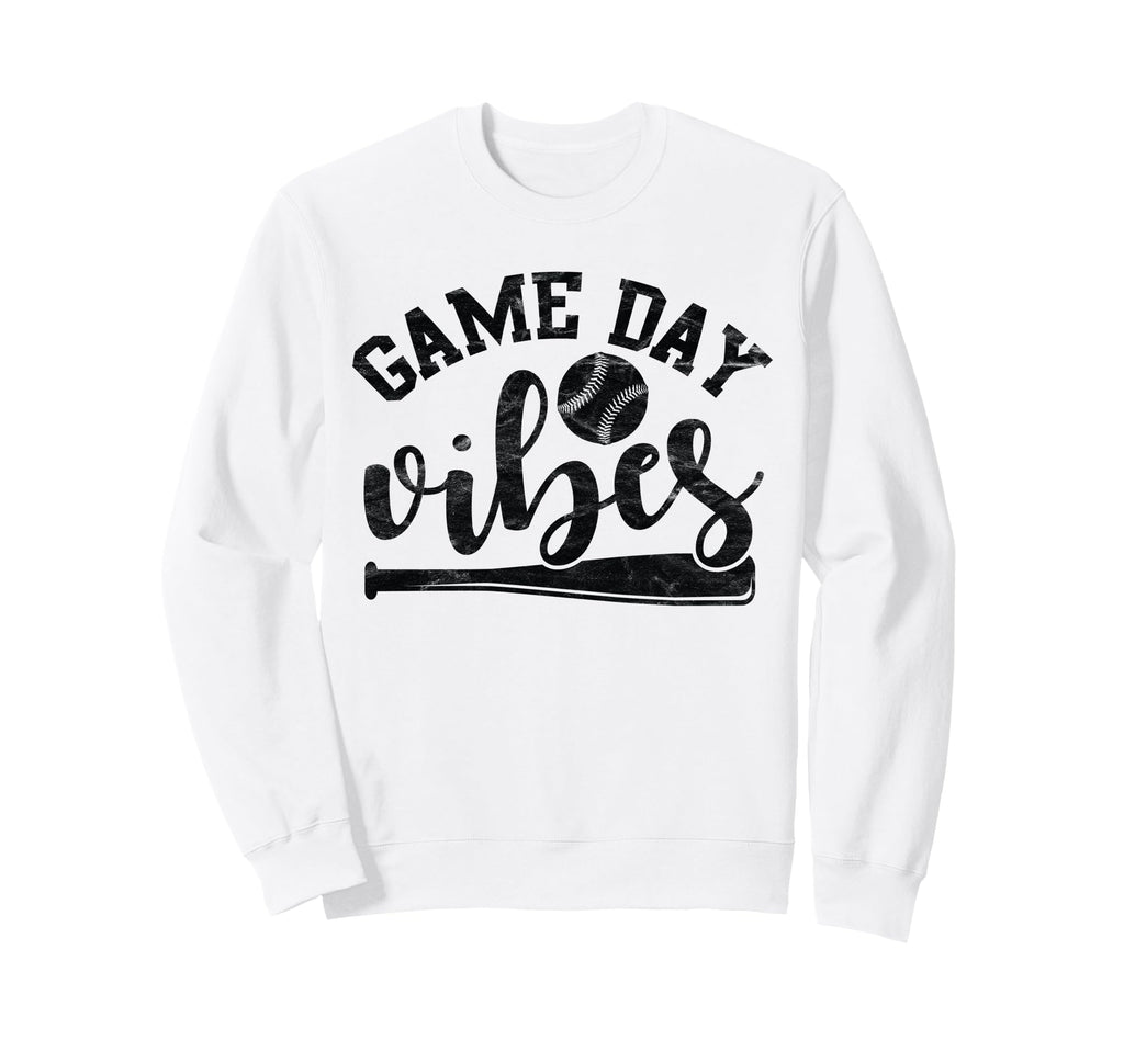 Game Day Vibes Sports Games Baseball Sweatshirt - Minimalist Print Unisex - T-Shirt, Sweatshirt, Hoodie