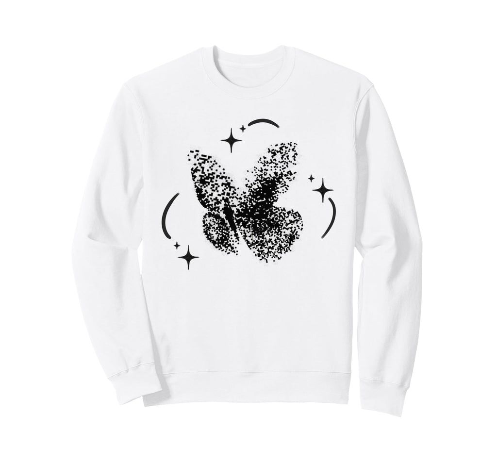 90S Y2K Tattoo Dotwork Stippling Sweatshirt - Aesthetic Graphic for Adults - T-Shirt, Sweatshirt, Hoodie