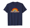 San Bruno California Ca Rainbow 70S T-Shirt - Minimalist Print for Adults - T-Shirt, Sweatshirt, Hoodie