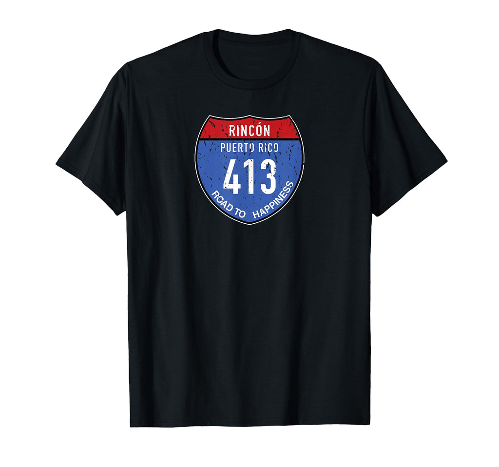 Rinc N Puerto Rico Road To Happiness T-Shirt - Casual Everyday Wear Unisex - T-Shirt, Sweatshirt, Hoodie