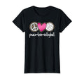 Peace Love Volleyball Leopard Volleyball T-Shirt - Unique Graphic Unisex - T-Shirt, Sweatshirt, Hoodie
