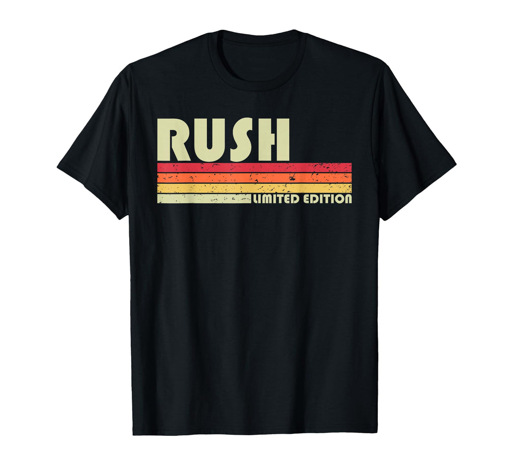 Rush Surname Funny 80S 90S Birthday T-Shirt - Custom Art Print Unisex - T-Shirt, Sweatshirt, Hoodie