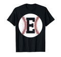 White Baseball Sport Monogram Name T-Shirt - Fun Novelty Design Unisex - T-Shirt, Sweatshirt, Hoodie