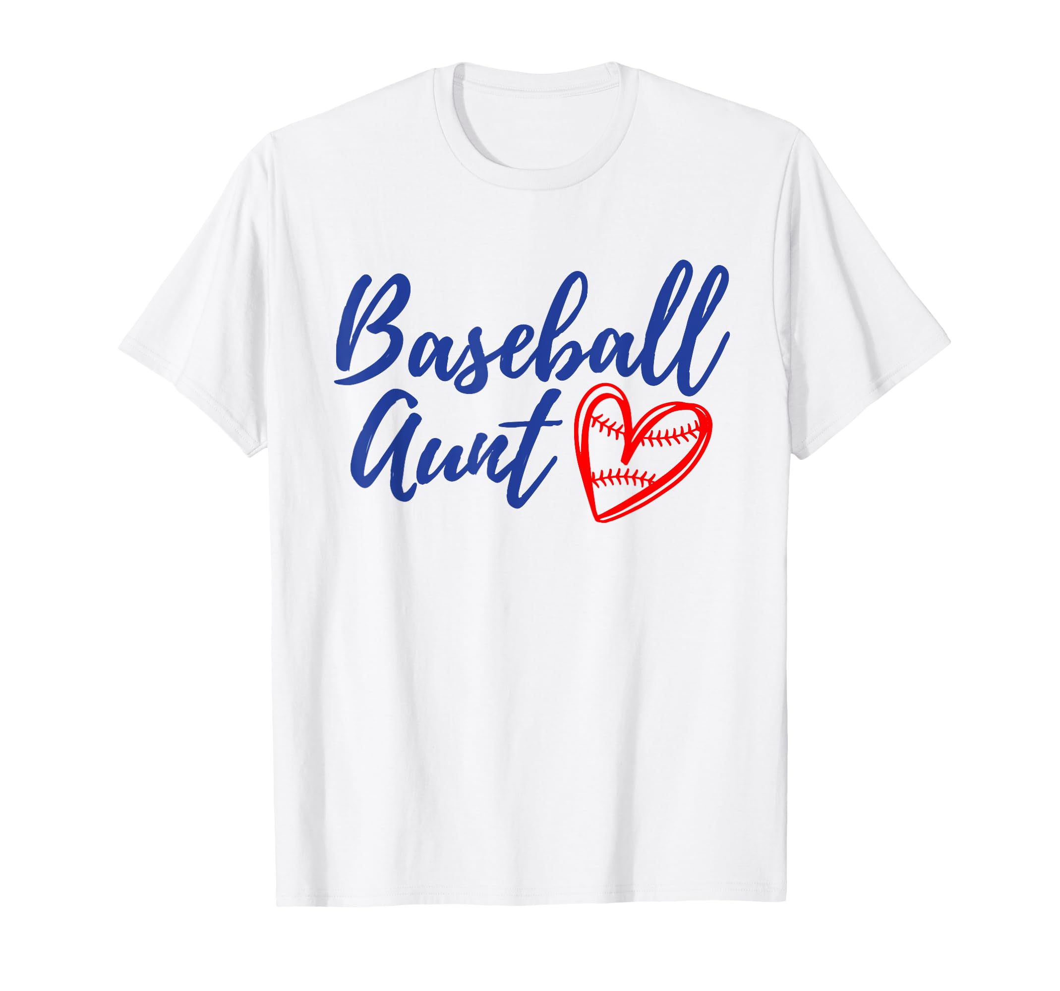 Baseball Aunt Heart Matching Family T-Shirt - Trendy Graphic for Adults - T-Shirt, Sweatshirt, Hoodie