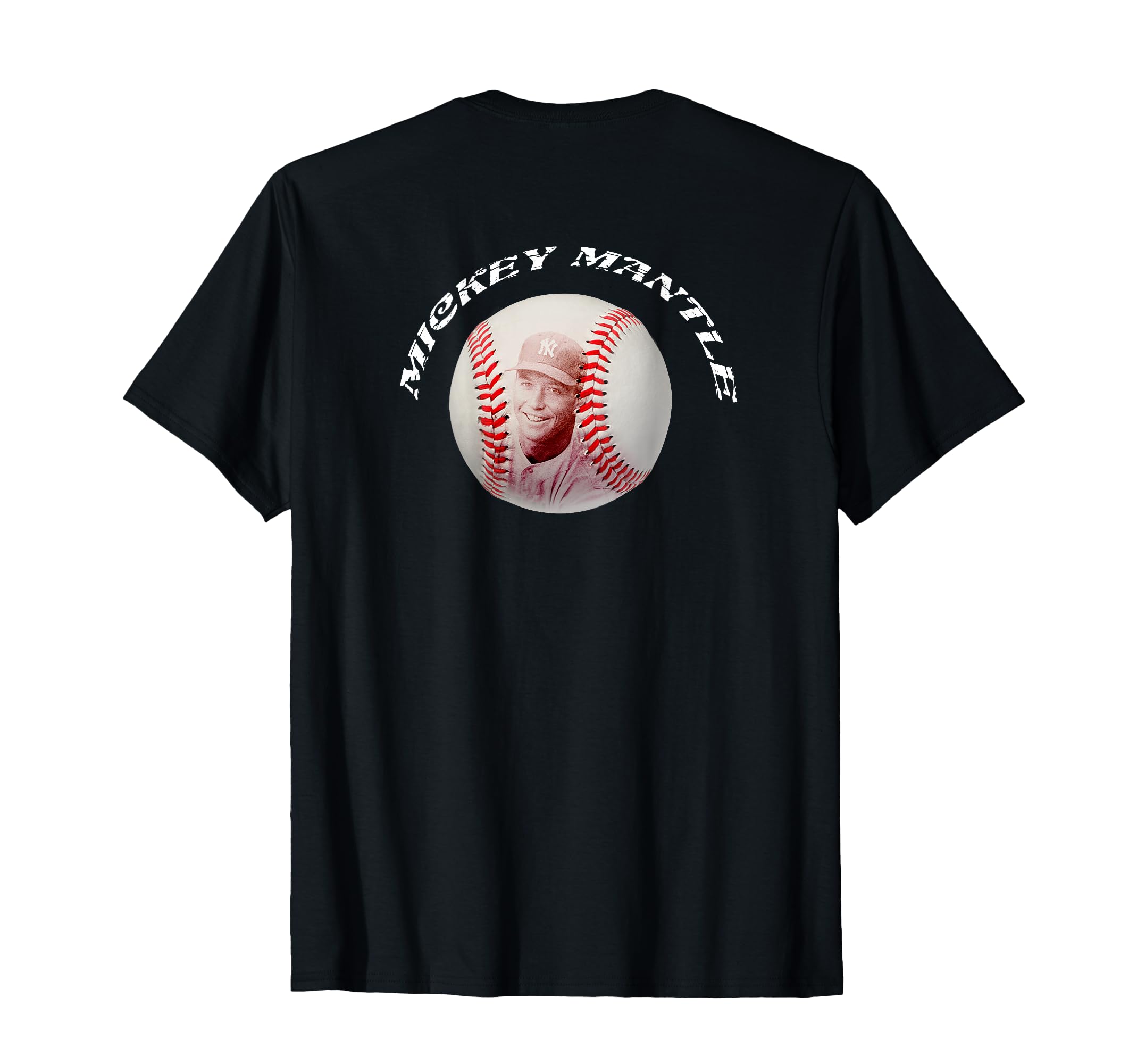 Mickey Mantle 001 Back Printed T-Shirt - Aesthetic Graphic Unisex - T-Shirt, Sweatshirt, Hoodie