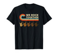 Funny We Rock Together Stripes Music T-Shirt - Minimalist Print Men Women - T-Shirt, Sweatshirt, Hoodie
