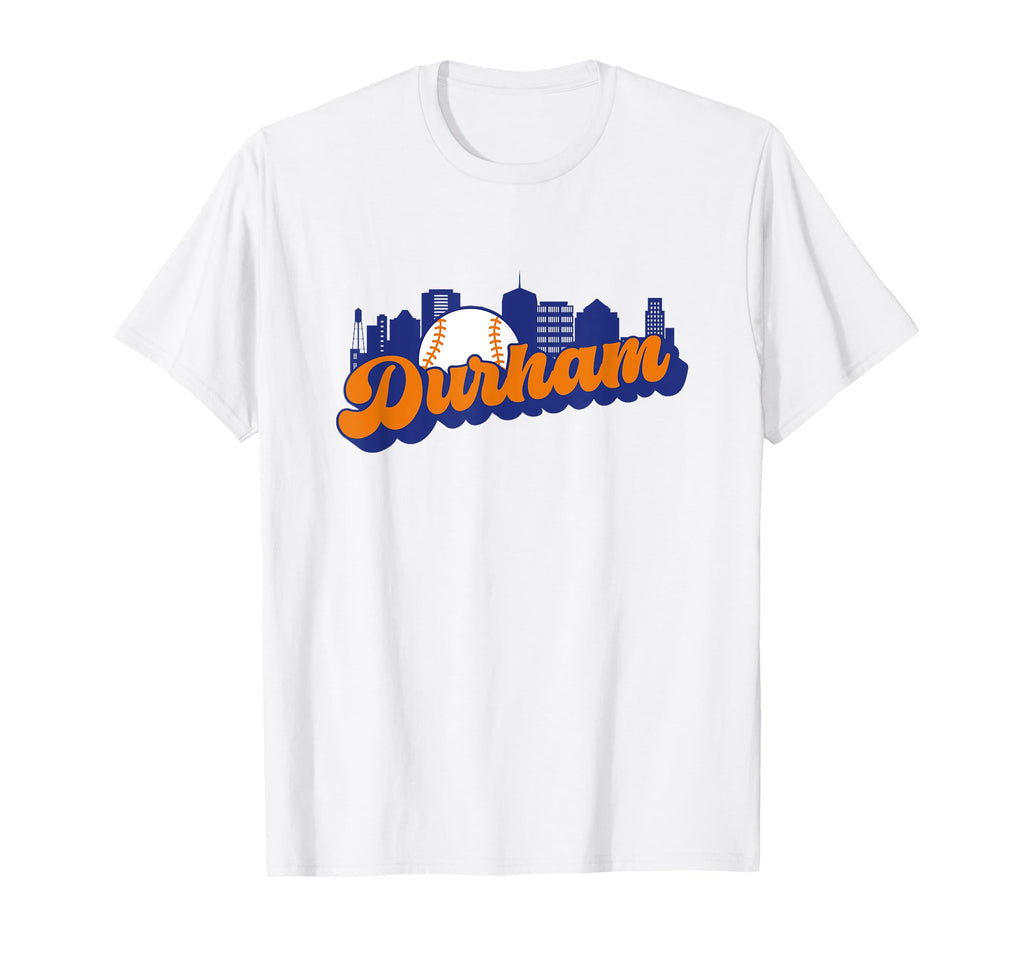 Durham Baseball City Skyline T-Shirt - Custom Art Print for Adults - T-Shirt, Sweatshirt, Hoodie