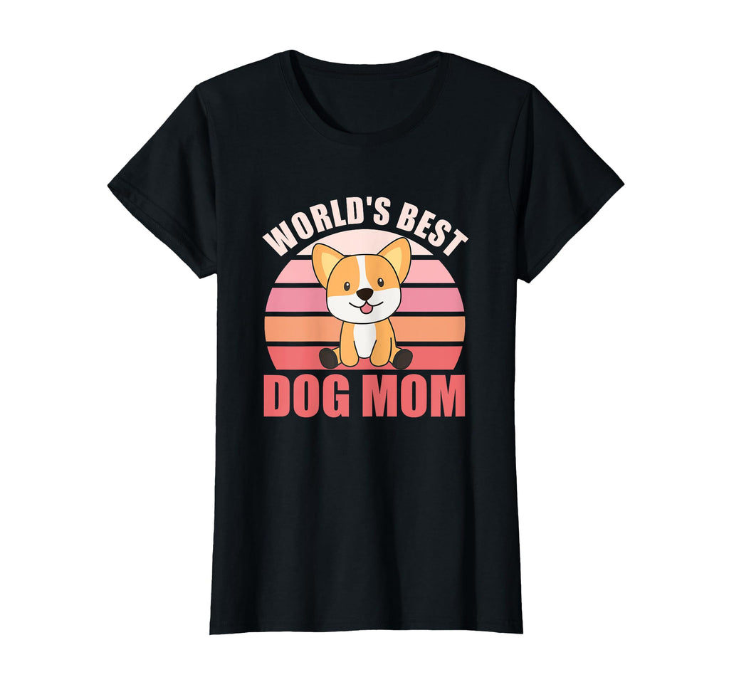 Worlds Best Dog Mom Dog Corgi Sunset T-Shirt - Streetwear Style for Adults - T-Shirt, Sweatshirt, Hoodie