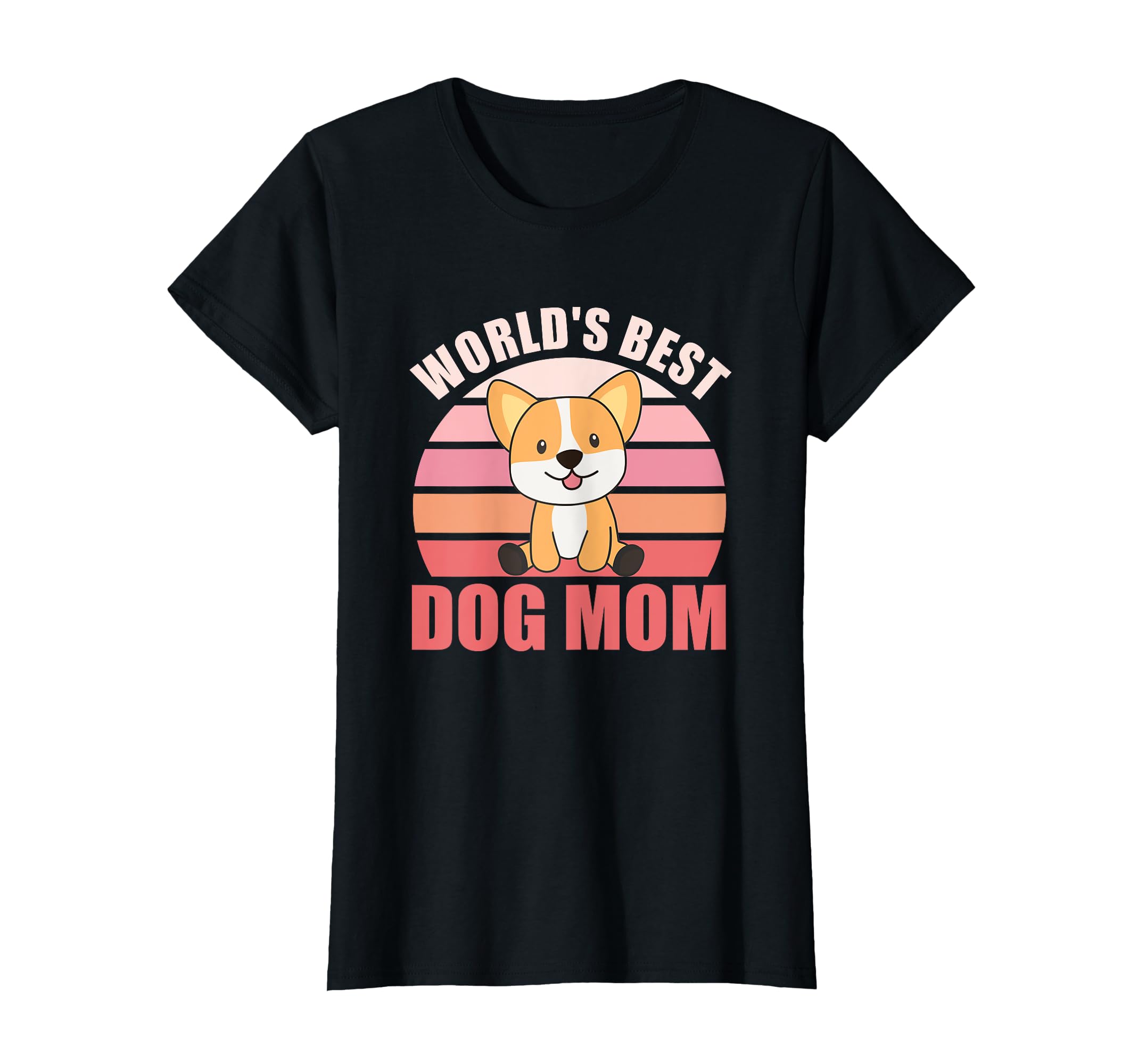 Worlds Best Dog Mom Dog Corgi Sunset T-Shirt - Streetwear Style for Adults - T-Shirt, Sweatshirt, Hoodie