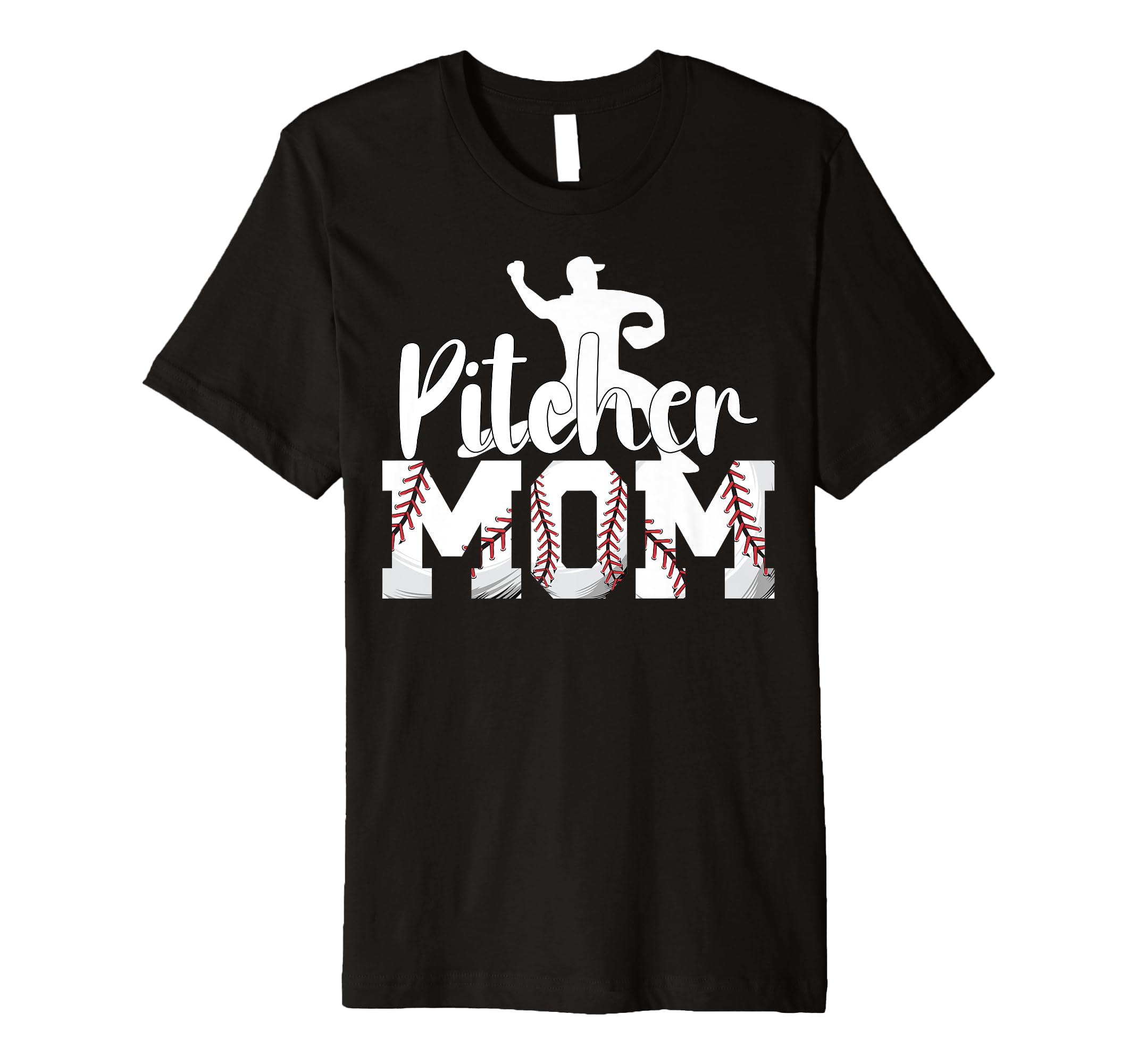 Pitcher Mom Baseball Pitcher Mom T-Shirt - Graphic Print for Adults - T-Shirt, Sweatshirt, Hoodie