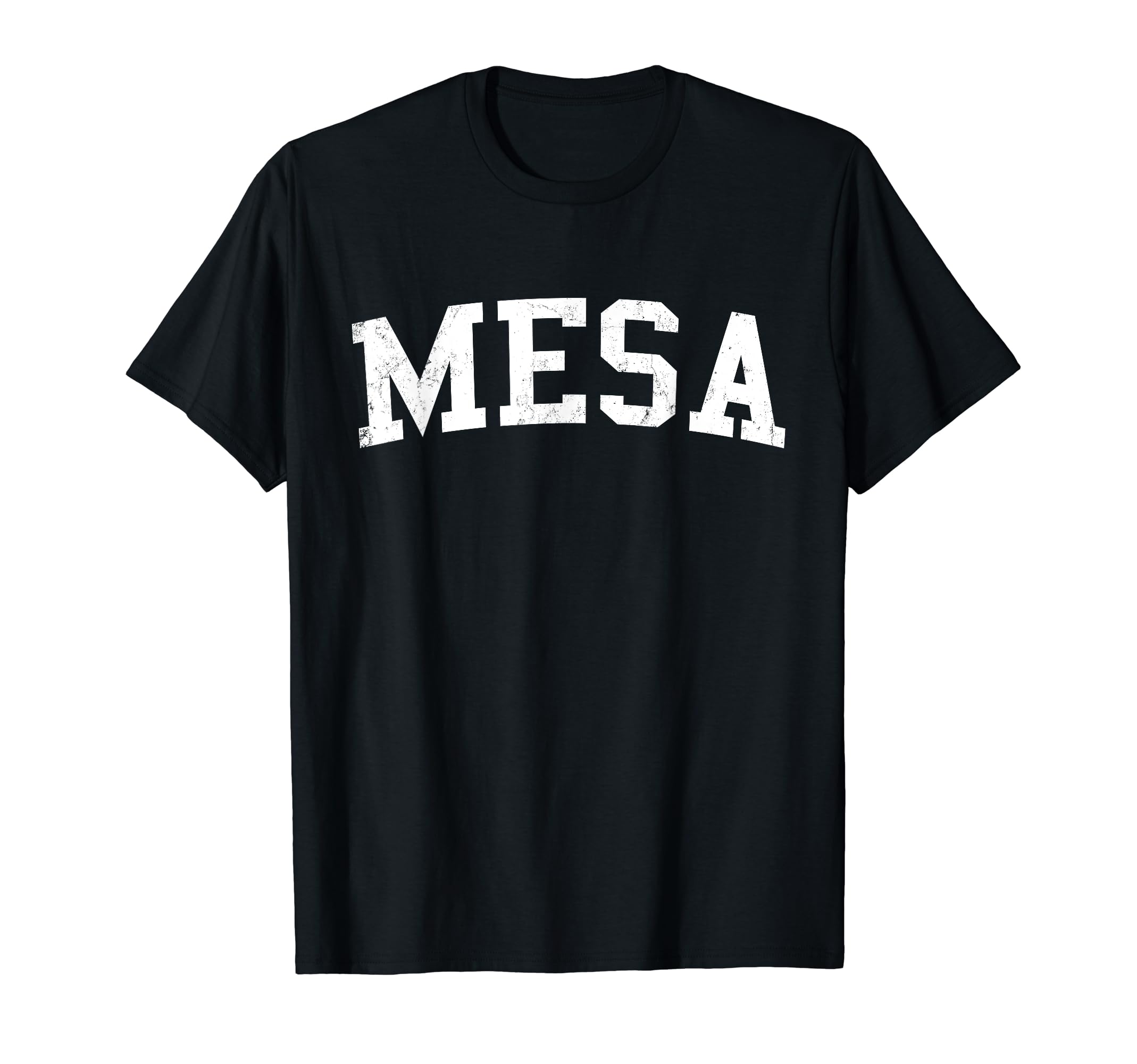 Mesa Az Distressed White Varsity T-Shirt - Minimalist Print Unisex - T-Shirt, Sweatshirt, Hoodie