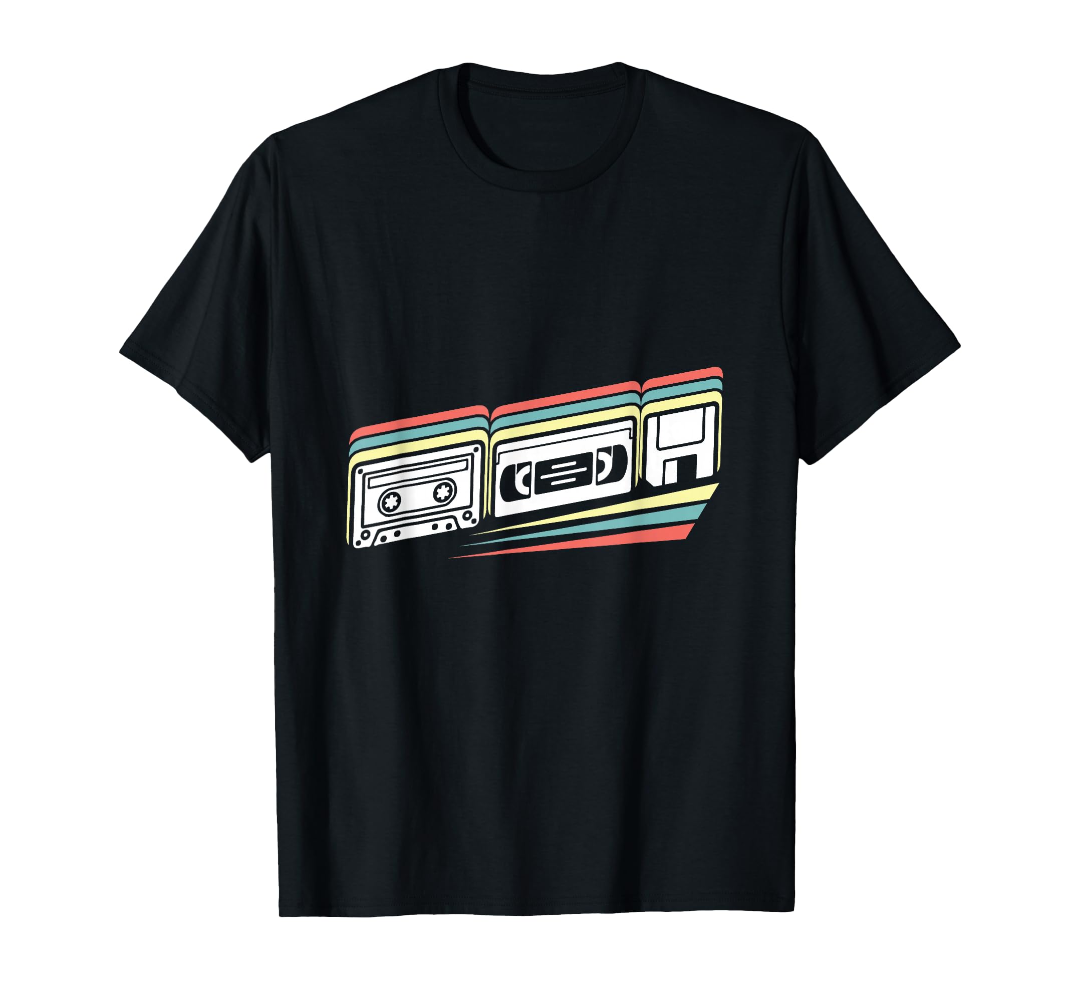 Vhs Cassette Tape Floppy Disc Gift 80S T-Shirt - Fun Novelty Design Unisex - T-Shirt, Sweatshirt, Hoodie