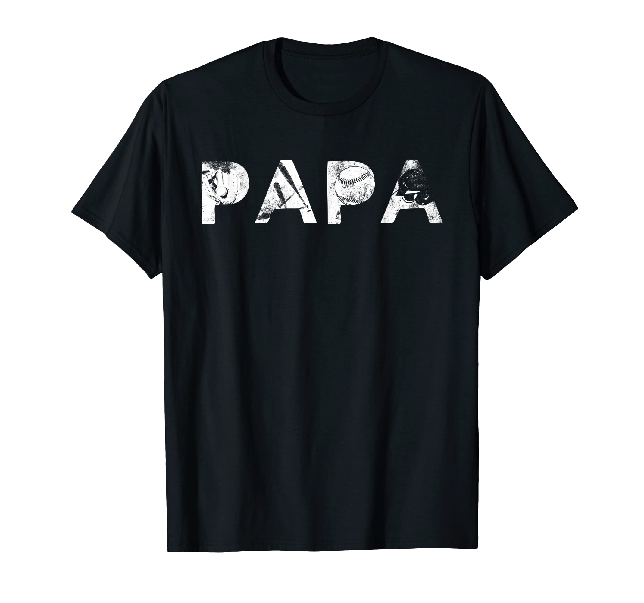 Baseball Player Papa Dad Great Father T-Shirt - Novelty Apparel for Adults - T-Shirt, Sweatshirt, Hoodie