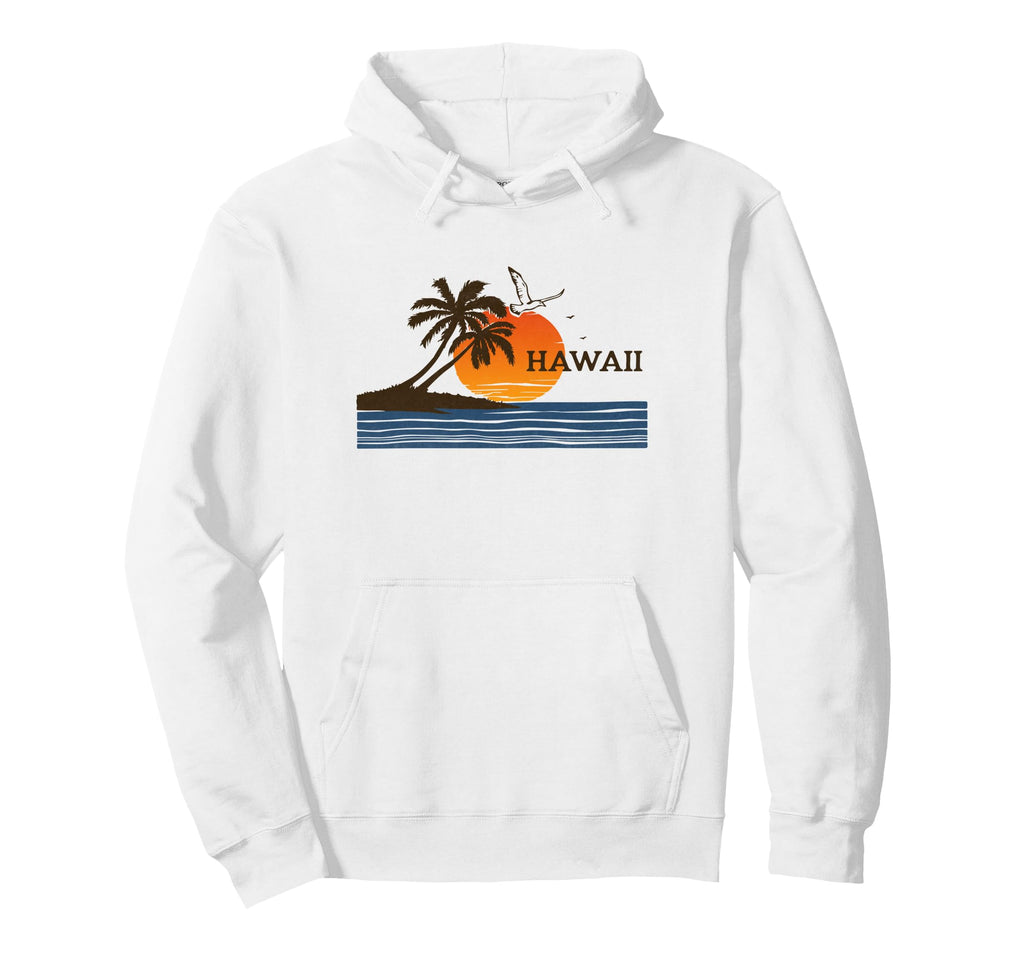 Hawaii Tropical Sunset Hoodie - Aesthetic Graphic for Adults - T-Shirt, Sweatshirt, Hoodie