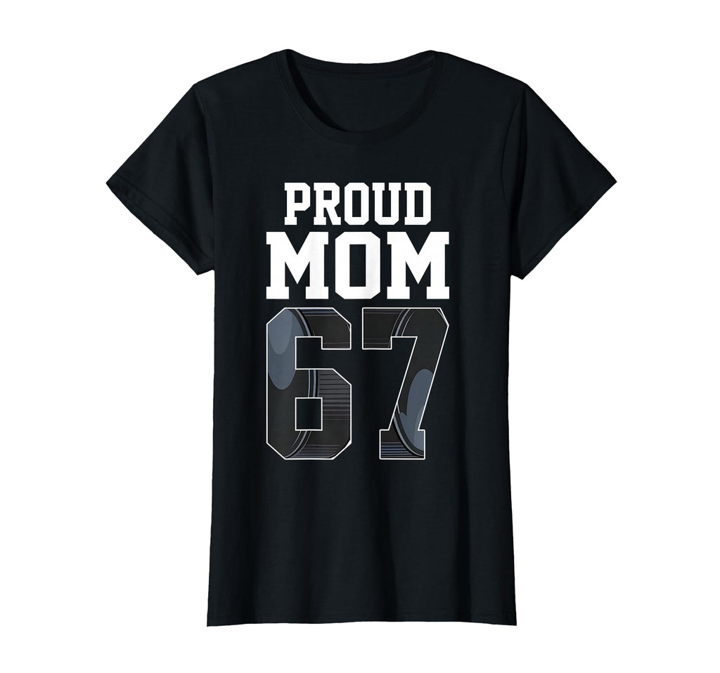 Womens Proud Mom Hockey Player T-Shirt - Aesthetic Graphic Men Women - T-Shirt, Sweatshirt, Hoodie