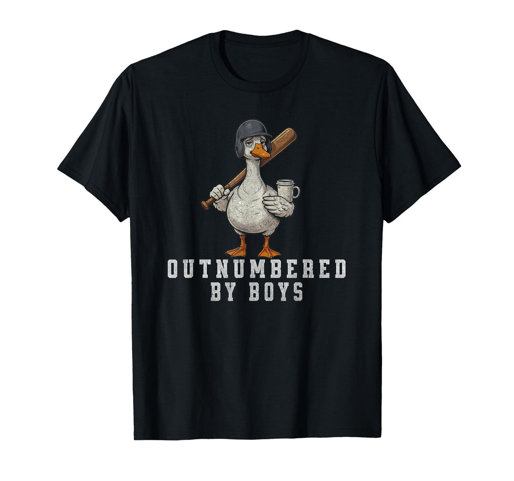 Funny Mom Goose Mothers Day Outnumbered T-Shirt - Custom Art Print Unisex - T-Shirt, Sweatshirt, Hoodie