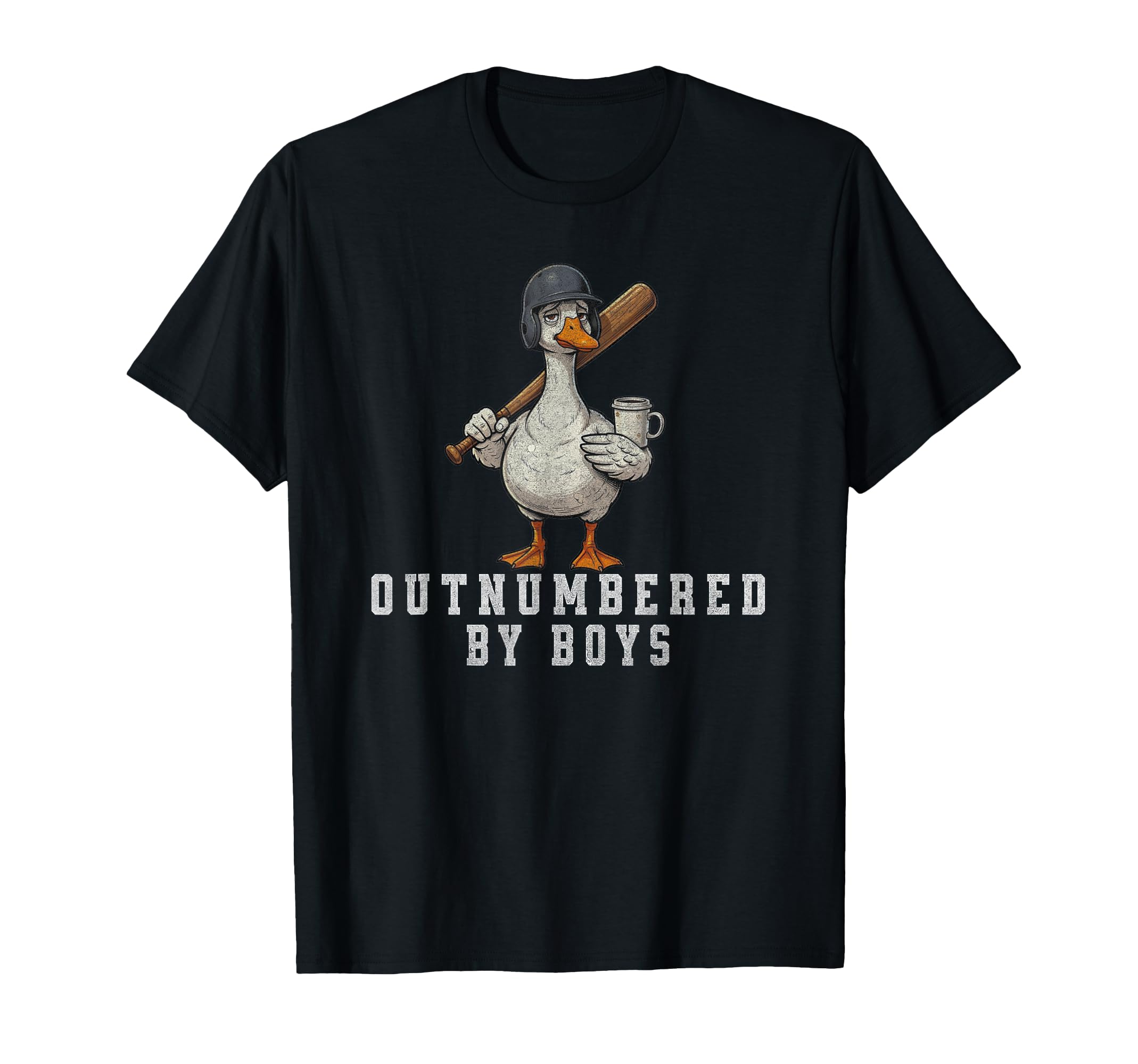 Funny Mom Goose Mothers Day Outnumbered T-Shirt - Custom Art Print Unisex - T-Shirt, Sweatshirt, Hoodie