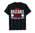 Baseball Sister Supportive Sister T-Shirt - Minimalist Print Men Women - T-Shirt, Sweatshirt, Hoodie