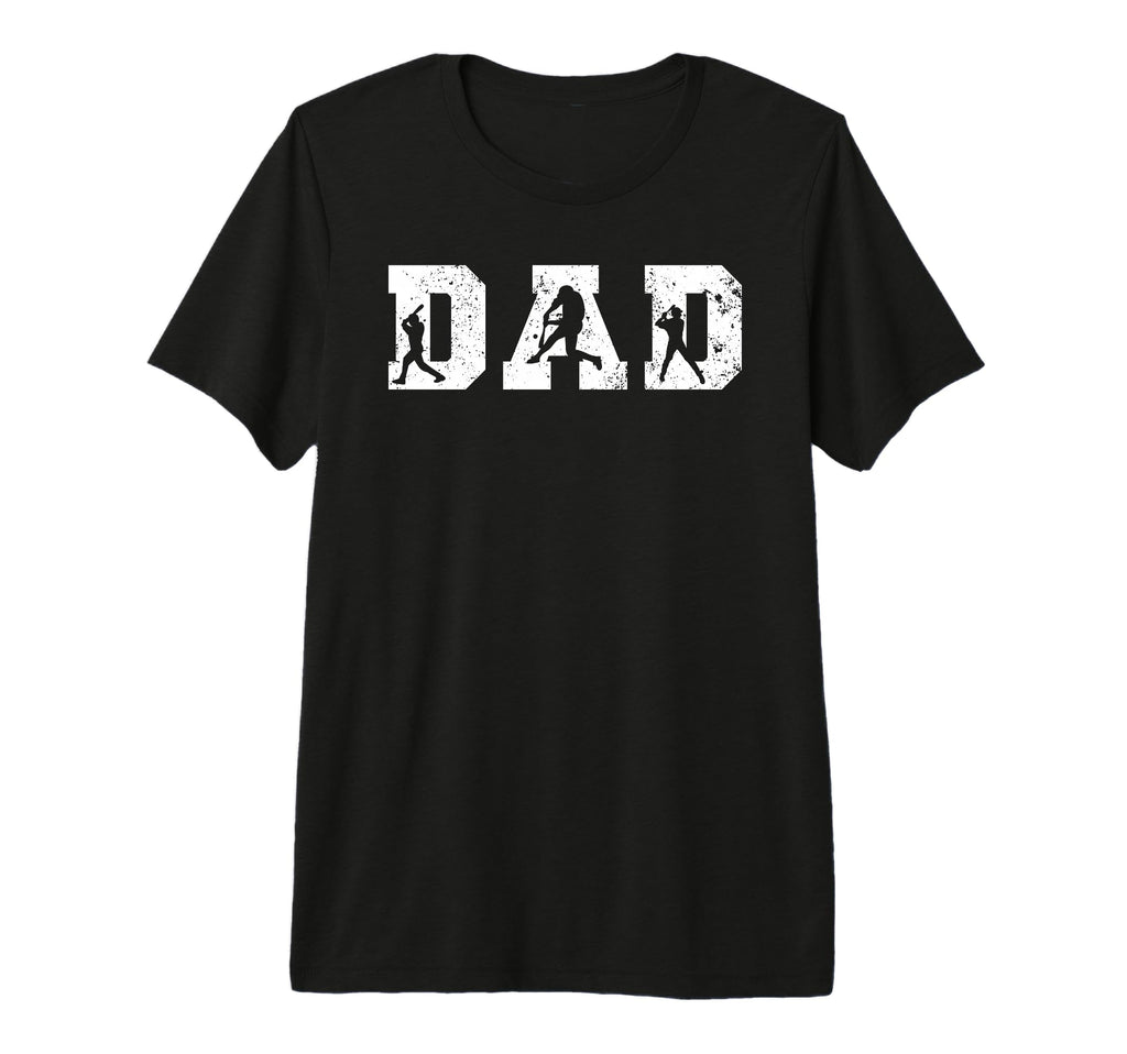 Mens Dad Proud Baseball Dad Baseball T-Shirt - Custom Art Print Men Women - T-Shirt, Sweatshirt, Hoodie