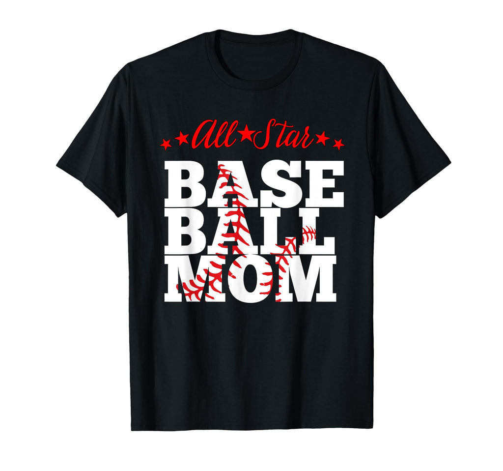 All Star Baseball Mom Sweatshirt - Graphic Print Men Women - T-Shirt, Sweatshirt, Hoodie