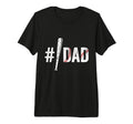 Mens Number One Baseball Dad Gifts T-Shirt - Custom Art Print Unisex - T-Shirt, Sweatshirt, Hoodie
