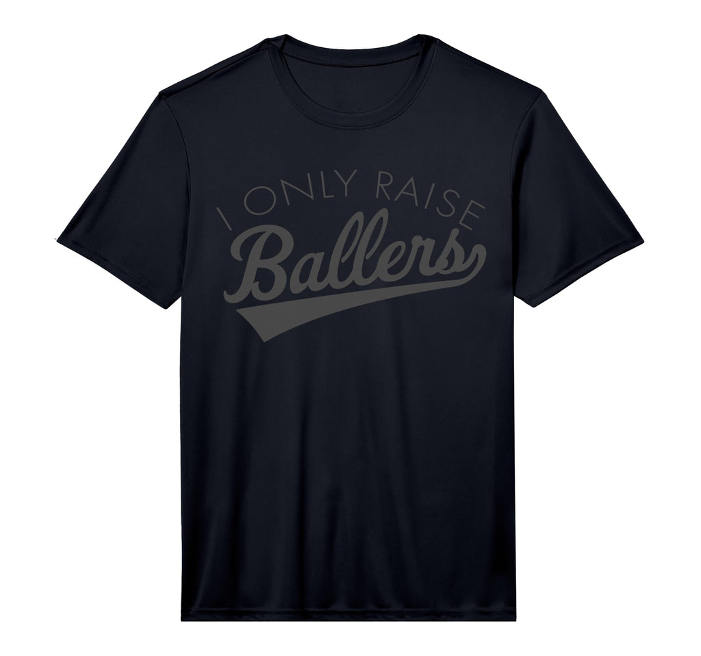 I Only Raise Ballers Baseball Mom T-Shirt - Novelty Apparel for Adults - T-Shirt, Sweatshirt, Hoodie