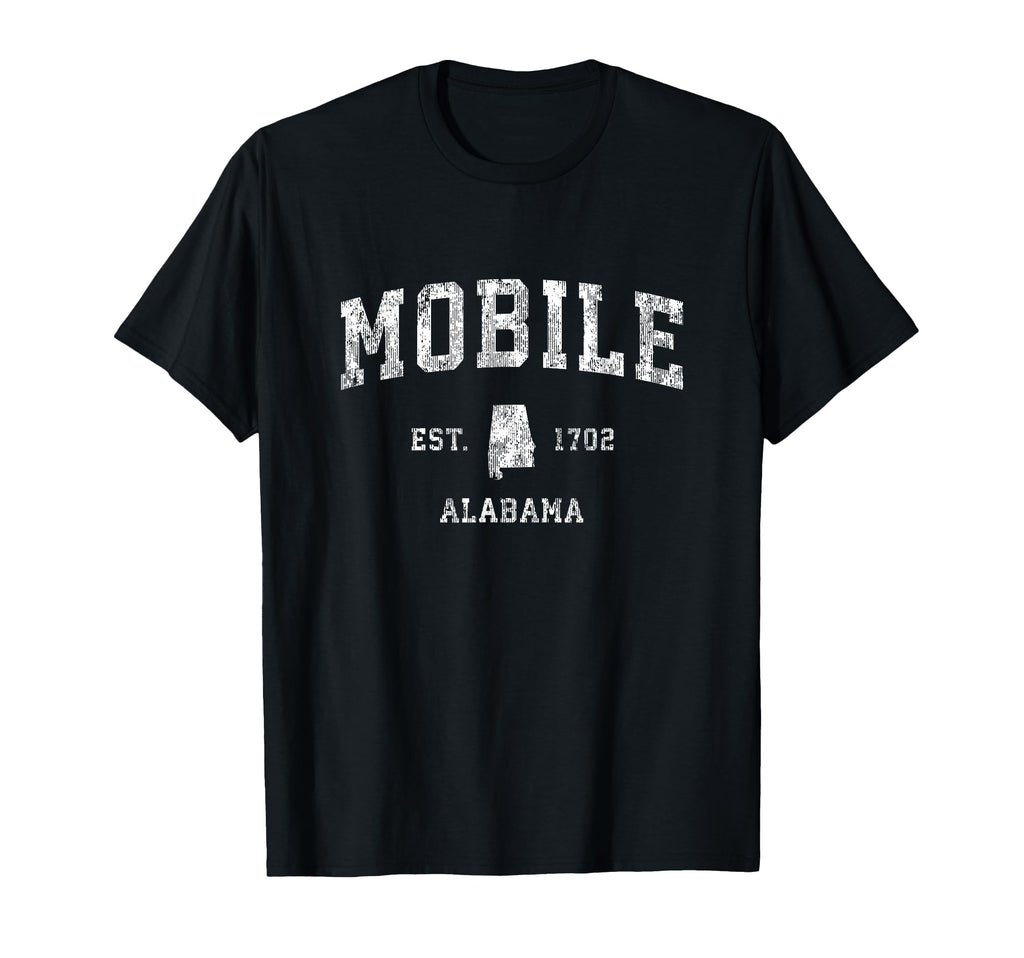 Mobile Alabama Al Athletic Sports T-Shirt - Unique Graphic for Adults - T-Shirt, Sweatshirt, Hoodie