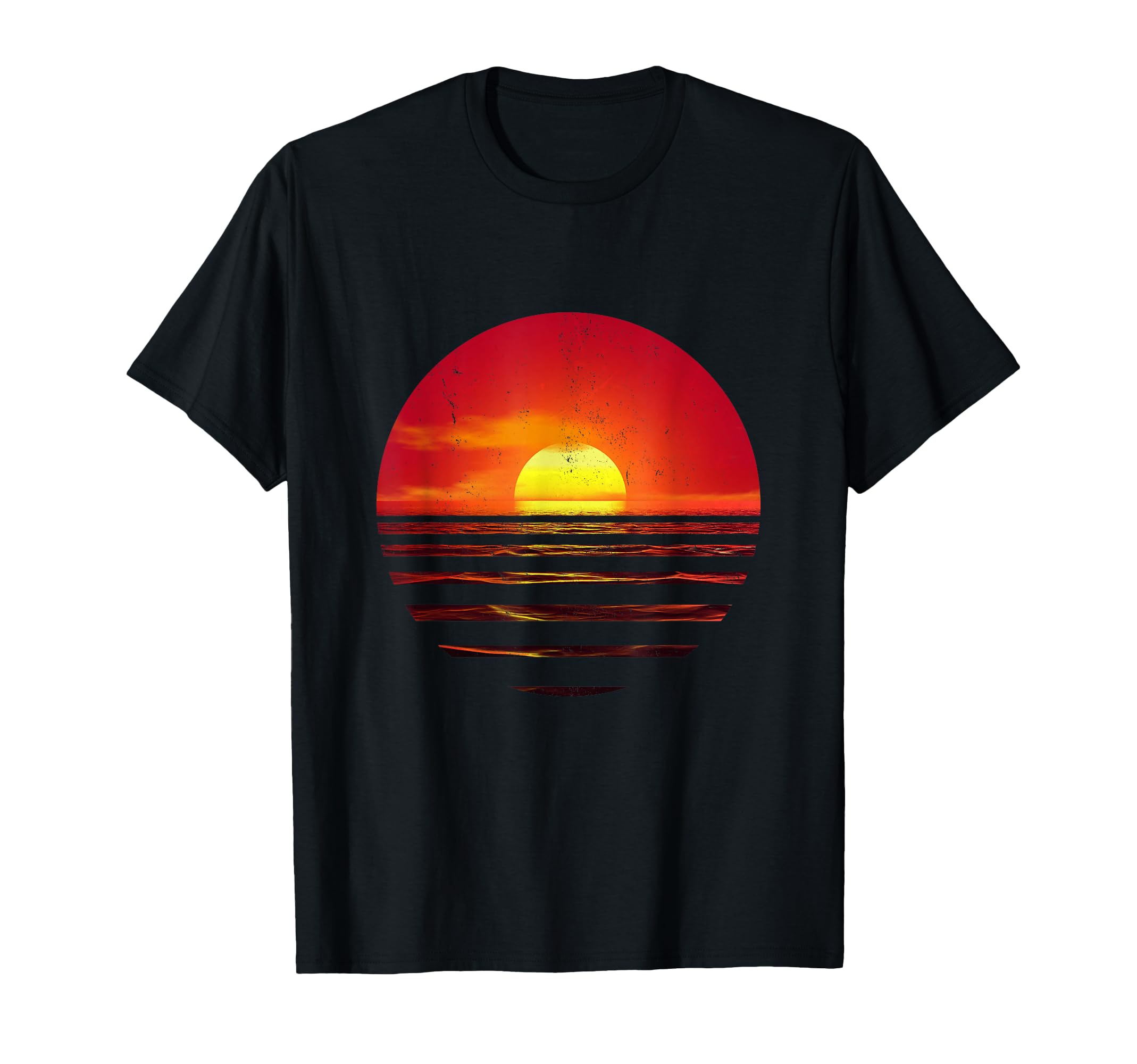 Sunset Over Ocean Beach Sunrise T-Shirt - Casual Everyday Wear Men Women - T-Shirt, Sweatshirt, Hoodie