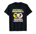 Softball Or Baseball Grandma Loves You T-Shirt - Unique Graphic for Adults - T-Shirt, Sweatshirt, Hoodie
