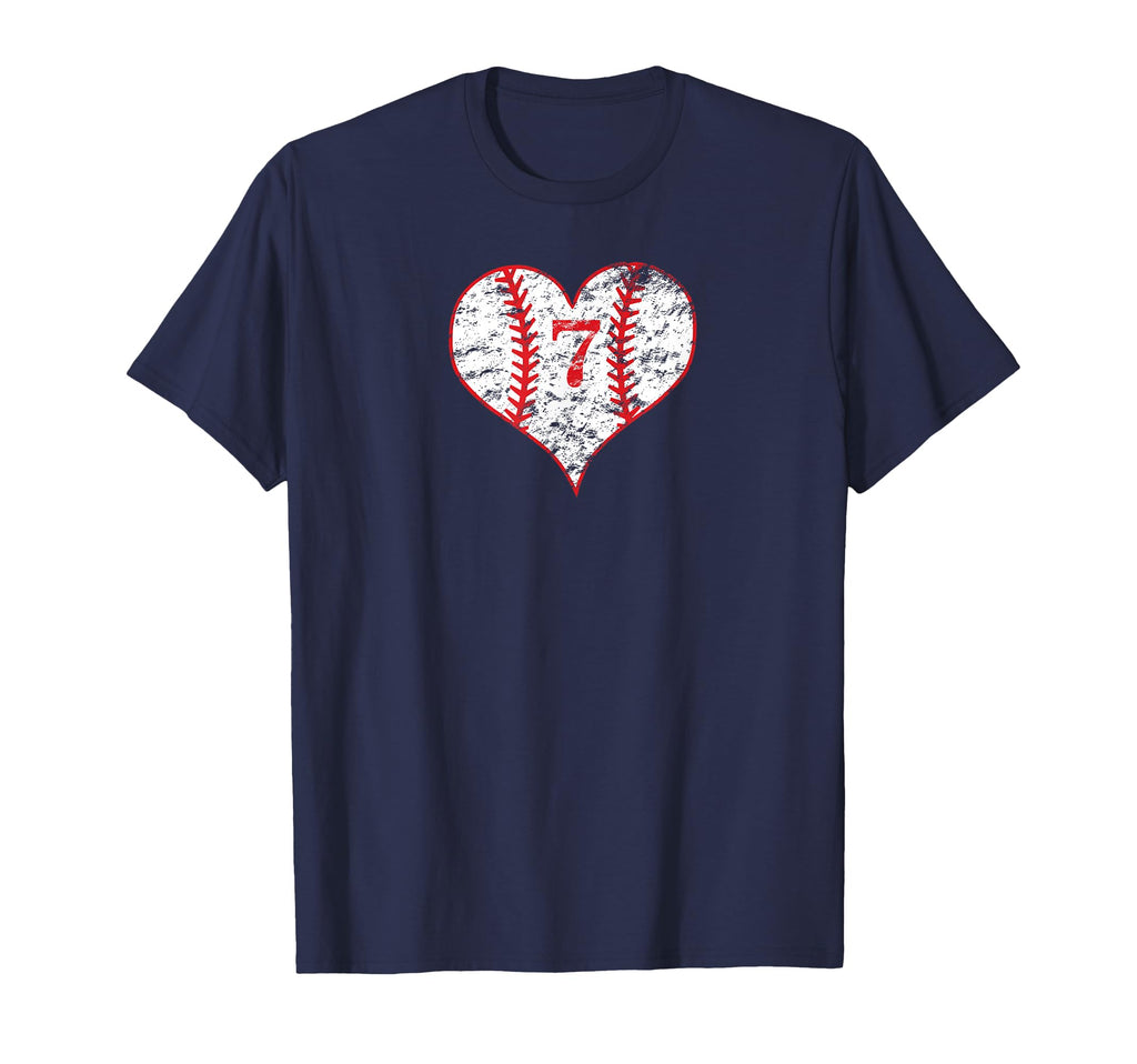 Love Baseball Mom 7 Baseball Heart T-Shirt - Unique Graphic for Adults - T-Shirt, Sweatshirt, Hoodie
