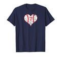 Love Baseball Mom 7 Baseball Heart T-Shirt - Unique Graphic for Adults - T-Shirt, Sweatshirt, Hoodie
