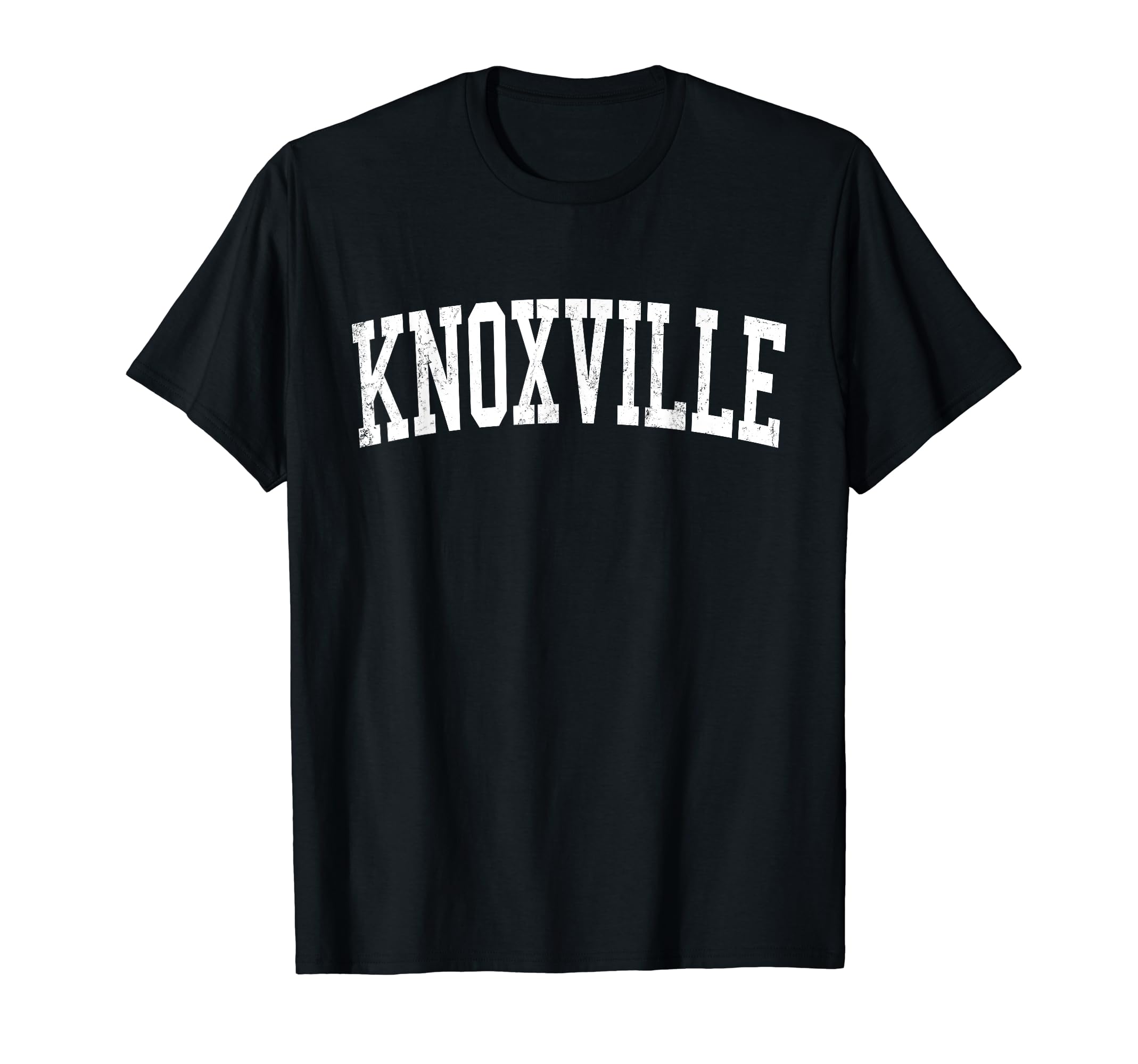 Knoxville Tn Distressed White Varsity T-Shirt - Graphic Print for Adults - T-Shirt, Sweatshirt, Hoodie
