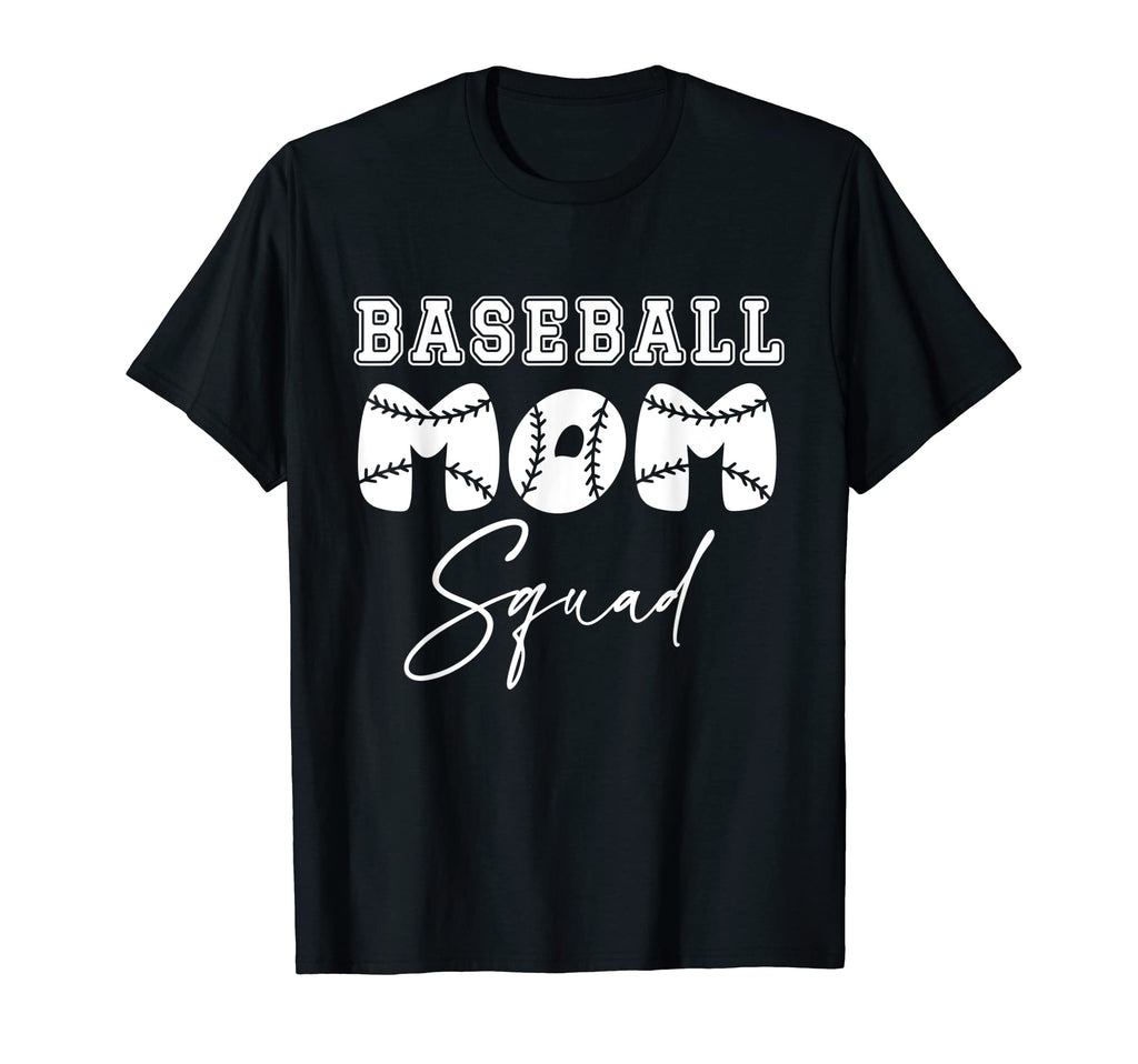 Baseball Mom Squad T-Shirt - Custom Art Print for Adults - T-Shirt, Sweatshirt, Hoodie