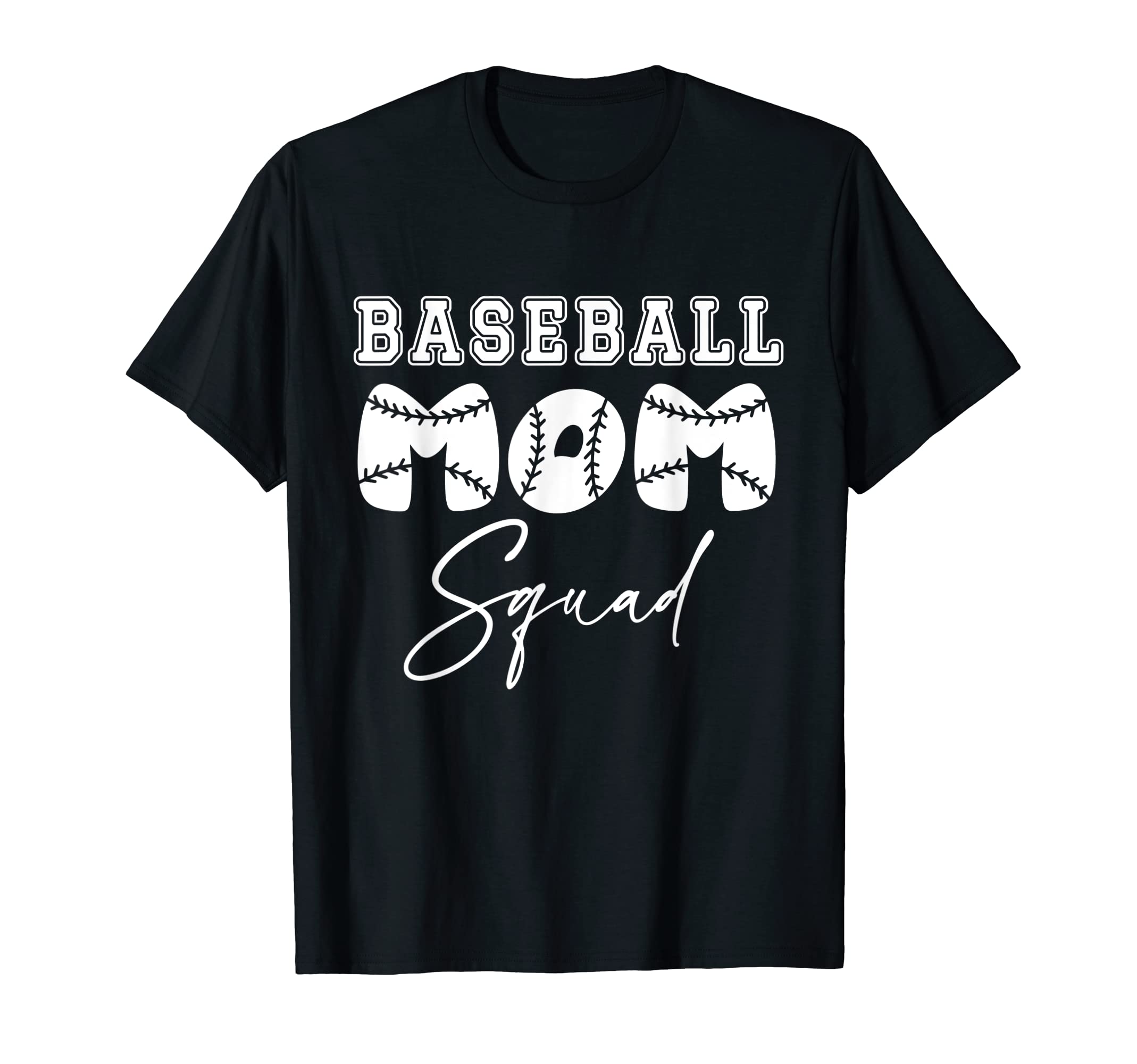Baseball Mom Squad T-Shirt - Custom Art Print for Adults - T-Shirt, Sweatshirt, Hoodie