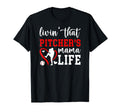 Baseball Pitcher Mama Life Baseball T-Shirt - Minimalist Print Unisex - T-Shirt, Sweatshirt, Hoodie