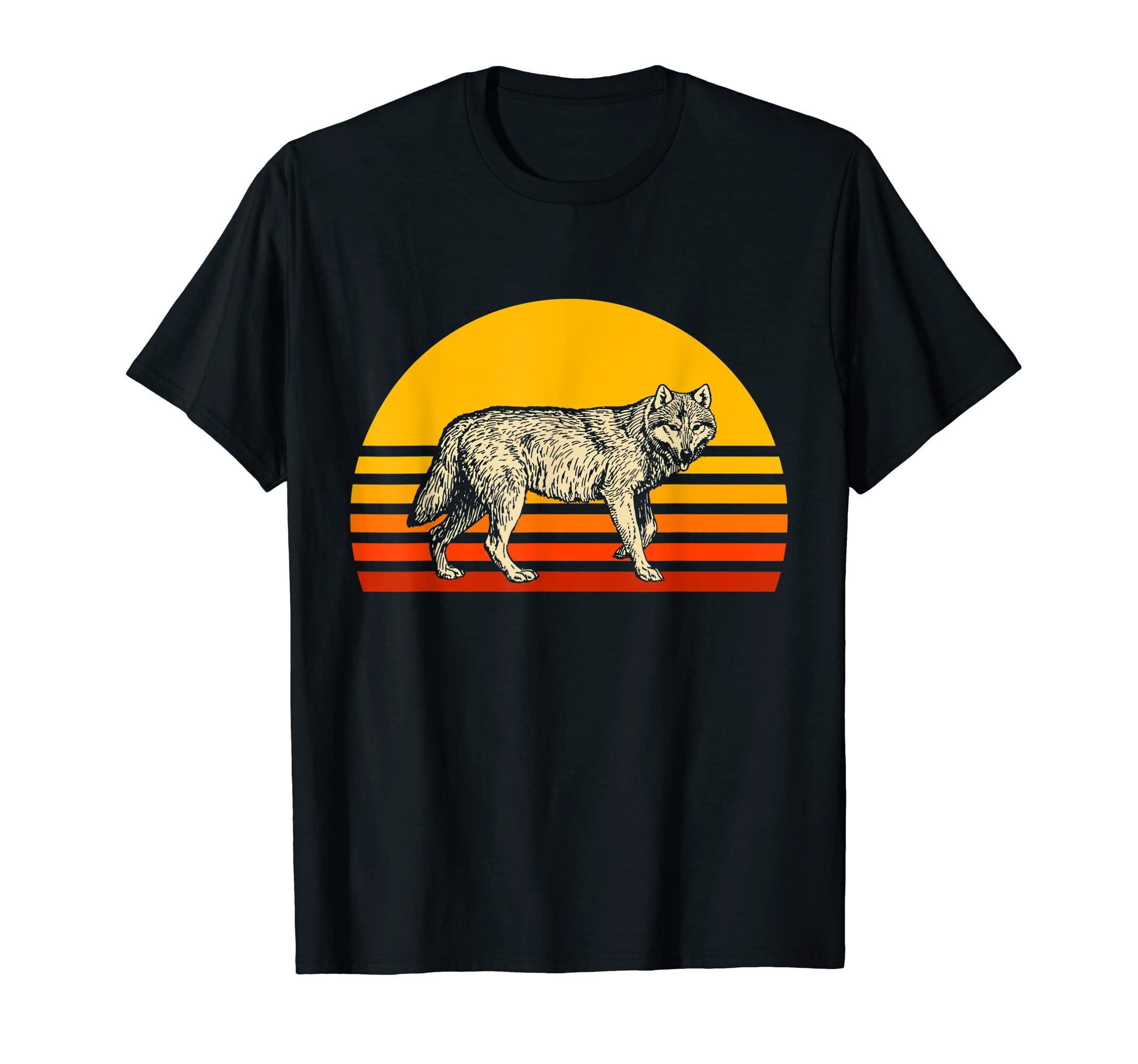 Wolf Sunset Wild Tiger T-Shirt - Custom Art Print Men Women - T-Shirt, Sweatshirt, Hoodie