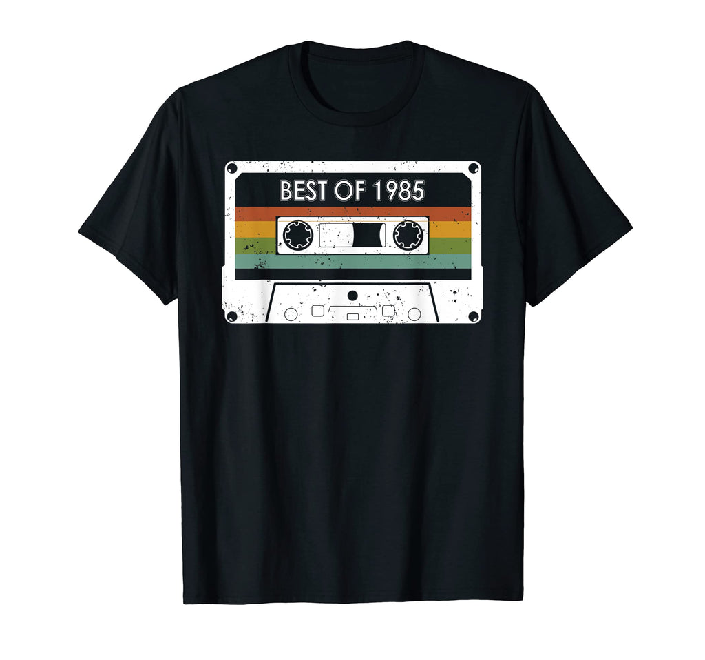 Best 1985 37Th Birthday Cassette Tape T-Shirt - Custom Art Print Men Women - T-Shirt, Sweatshirt, Hoodie