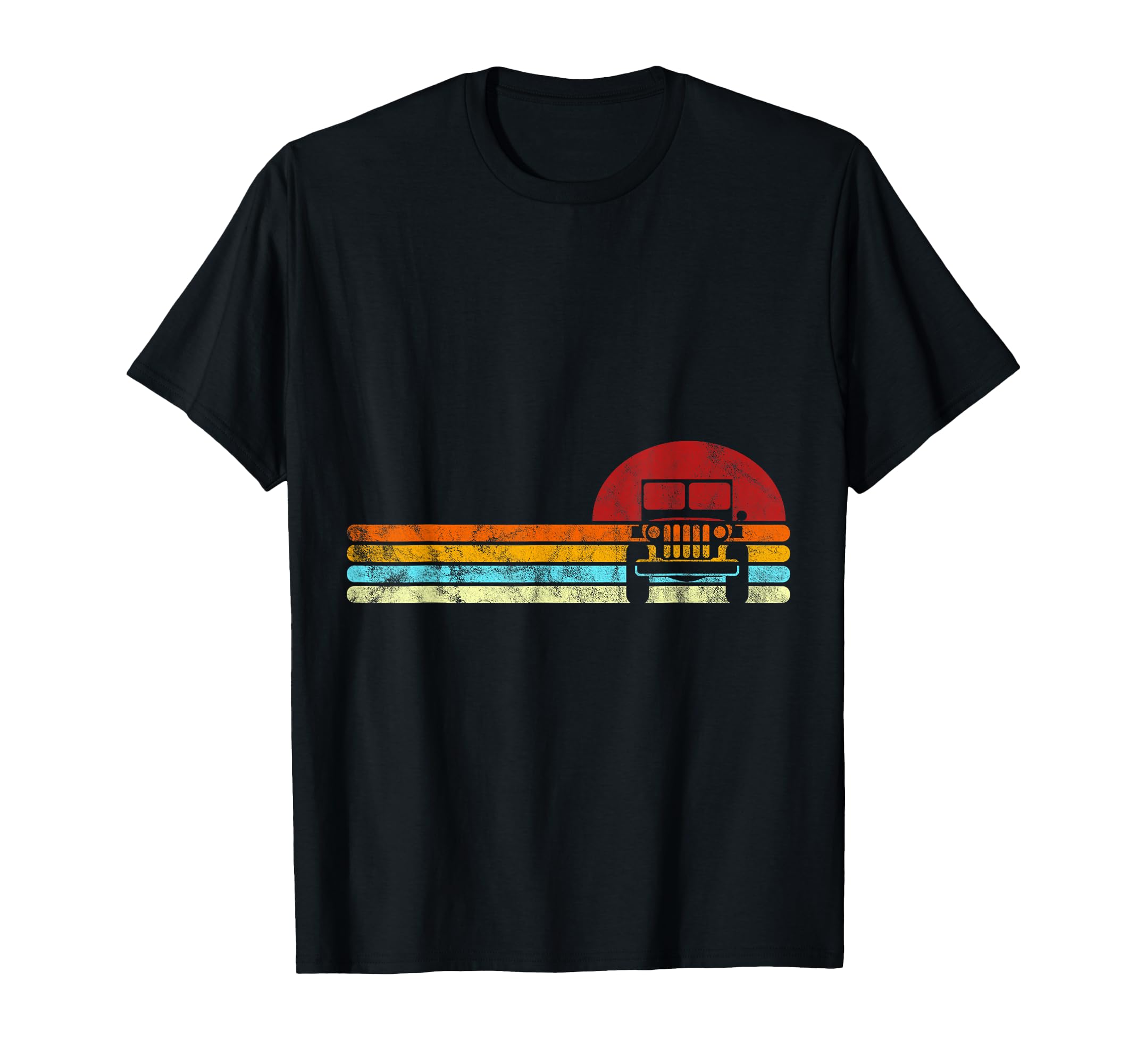 Off Road 4X4 70S Sunset Off Road Gift T-Shirt - Unique Graphic Unisex - T-Shirt, Sweatshirt, Hoodie